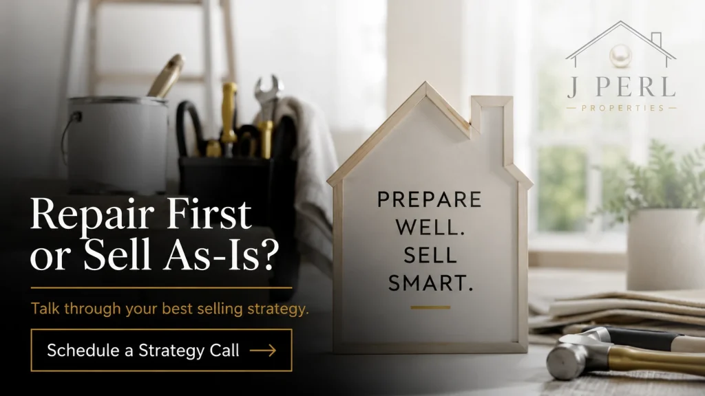 Compare repairs or selling as-is with J Perl Properties