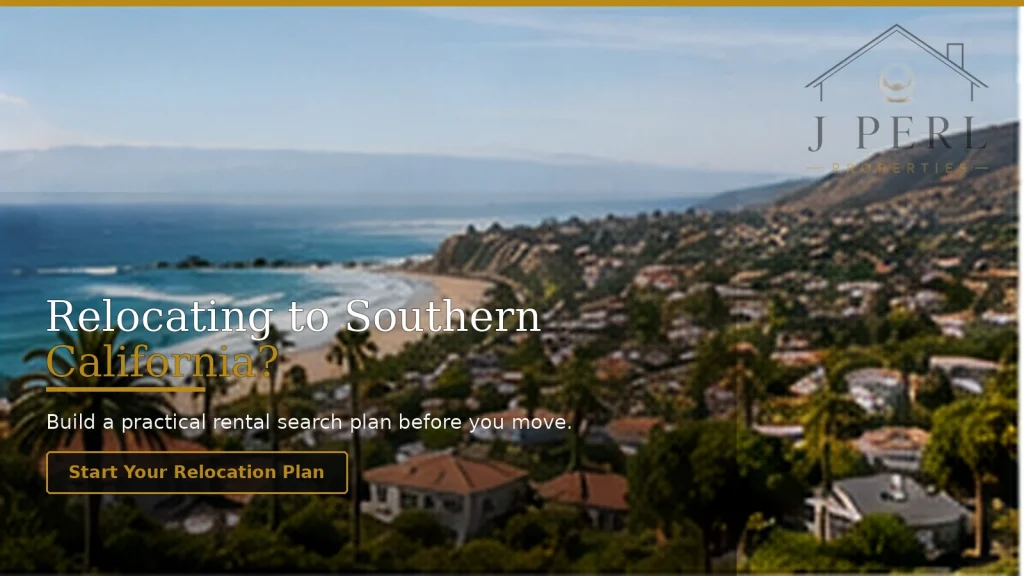 Plan a Southern California relocation with J Perl Properties