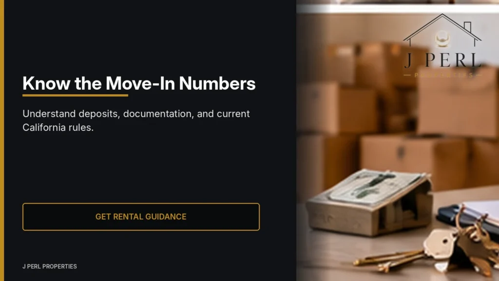 Know the Move-In Numbers. Understand deposits, documentation, and current California rules.